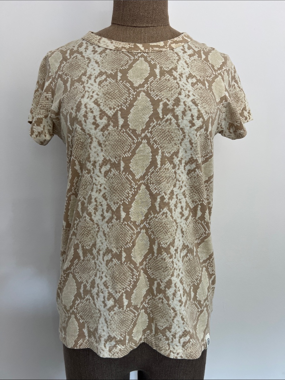 rag & bone Snake Print T-shirt - S